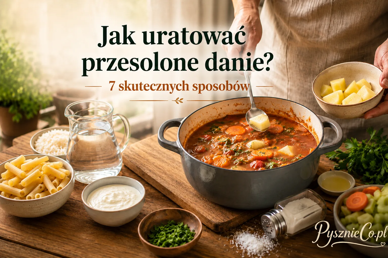 Tytuł bloga / artykułu: Jak uratować przesolone danie? 7 skutecznych sposobów